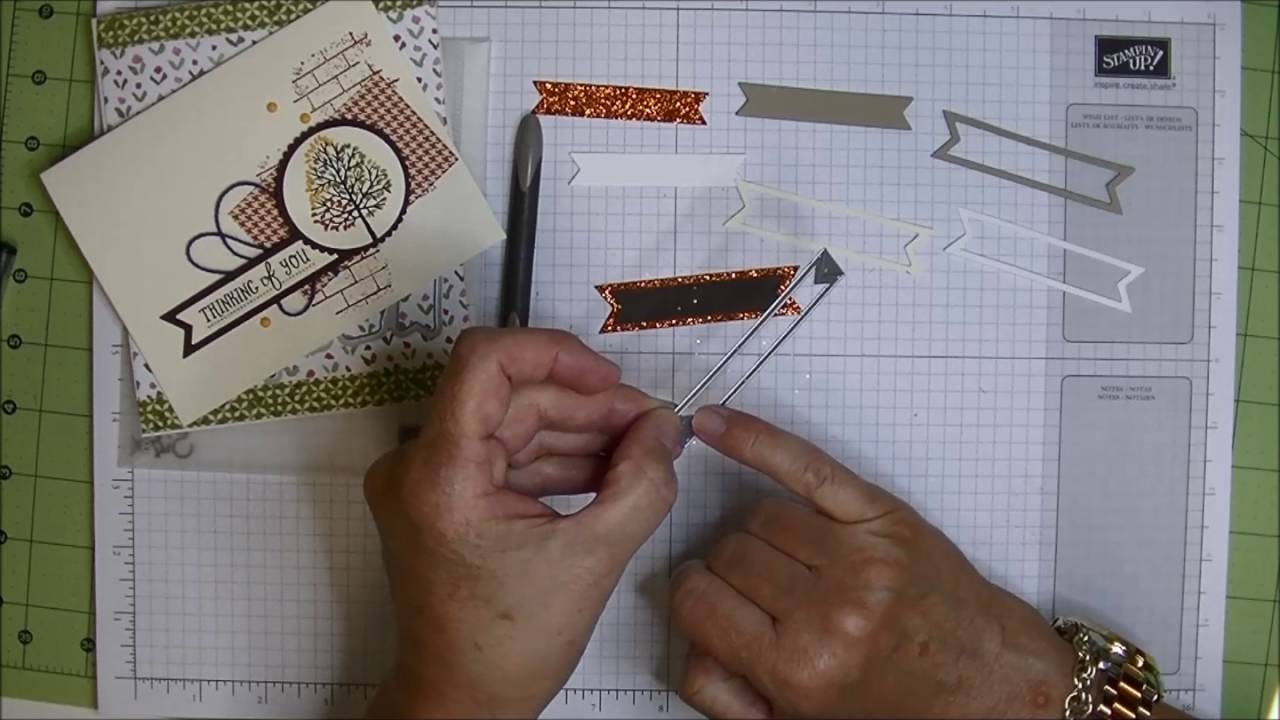 Quick Tip: Highlight Your Banner Framelit With An Inlaid Border - YouTube