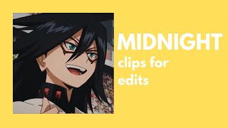 [BNHA] MIDNIGHT clips for edits