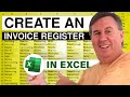 Learn Excel - Create an Invoice Register - Podcast #1808