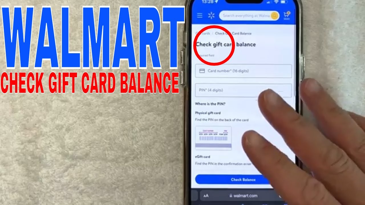 Gift Card Balance: Check the Balance of a Gift Card