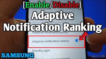 How to enable or disable adaptive notification ranking on Samsung Galaxy A02 | Apps