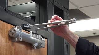 STANLEY D4550 Door Closer Regular Arm Installation