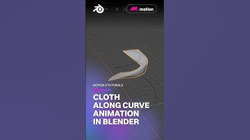 Creating a Cloth Along Curve Animation in Blender! #animation #blender #tutorial