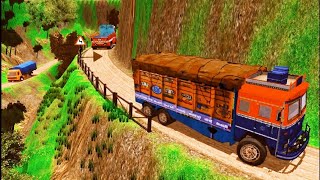 Indian Truck Simulator Offroad Cargo Trck Driving Games 2022 pt-2 - Android Gameplay screenshot 4