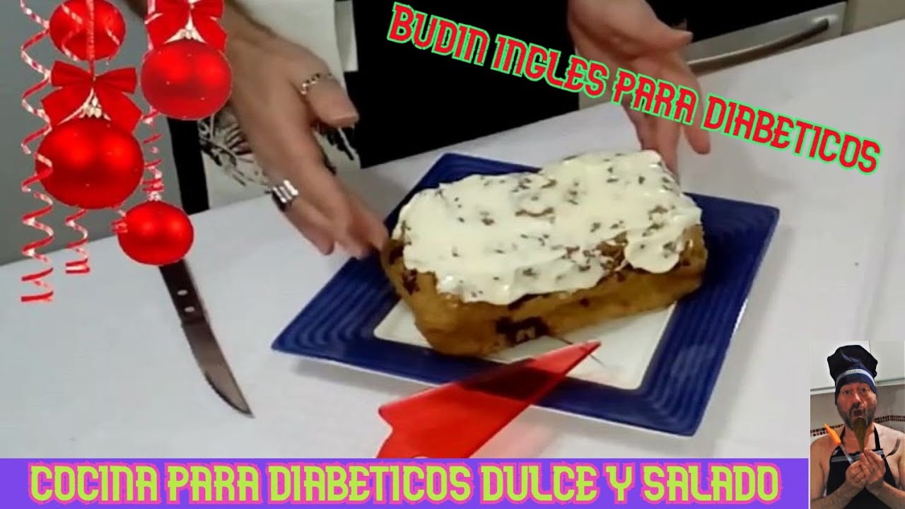 Budín ingles navideño para diabéticos🎄 con glasé real🎄bajo en carbohidratos una sorpresa