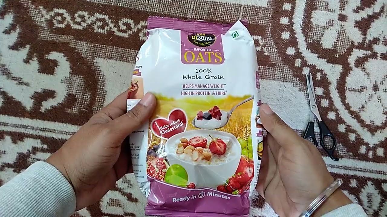 DiSano Oats, 1kg, Natural Wholegrain, High in Protien and Fibre, Rolled Oats