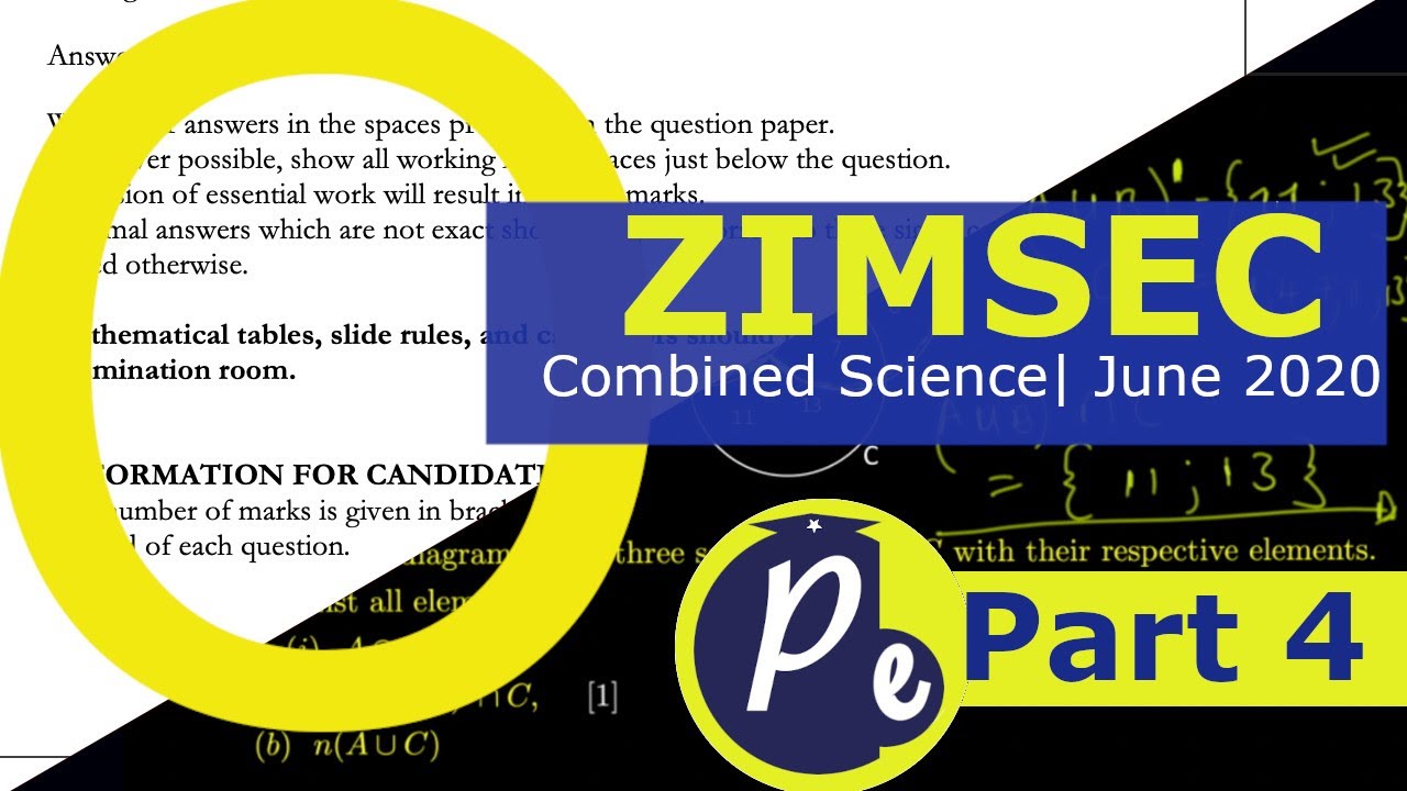 ZIMSEC O'Level Combined Science| June 2020 Paper 1| Part 4