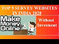 Fill Survey and Earn Free Money  No Investment Required ...