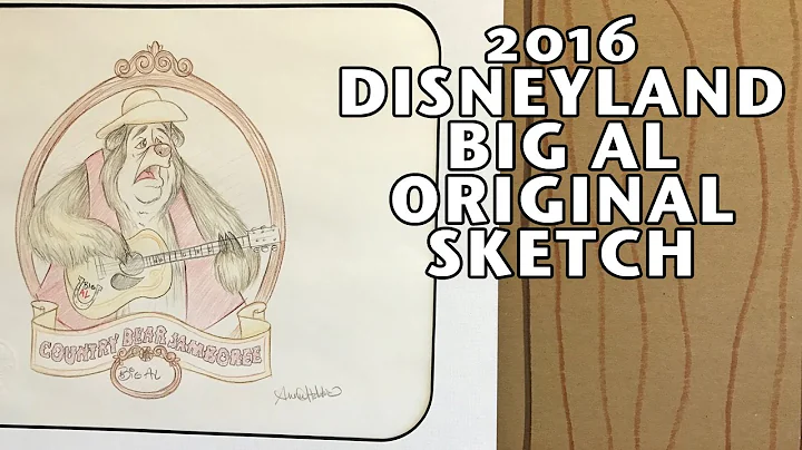 2016 Big Al Sketch by Disney Artist Annie Hobbs Co...