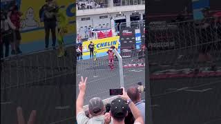 A follow shot with a Steadicam at celebrations MotoGP Sprint  Hungary  2025 #shorts #motogp #marquez