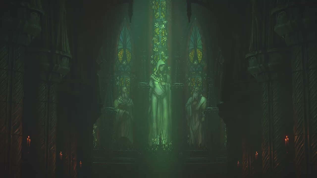 Demons Souls (remake): Fools Idol boss arena, cathedral ambience/music