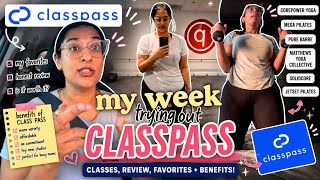 I Tried 6 Workout Classes in ONE WEEK Using ClassPass (Corepower, Pure Barre, Solidcore & More)