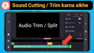 How to Trim/Split Audio in Kinemaster app || Kinemaster app me Sound kaise Cut kare screenshot 4