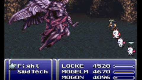 FF6 hack - Kefka vs. Locke & Moogles
