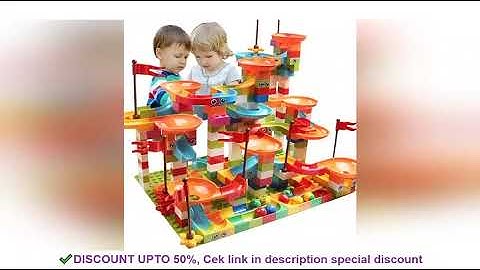 77-308PCS Marble Race Run Big Block Compatible city Building Blocks Funnel Slide Blocks DIY Big Bric