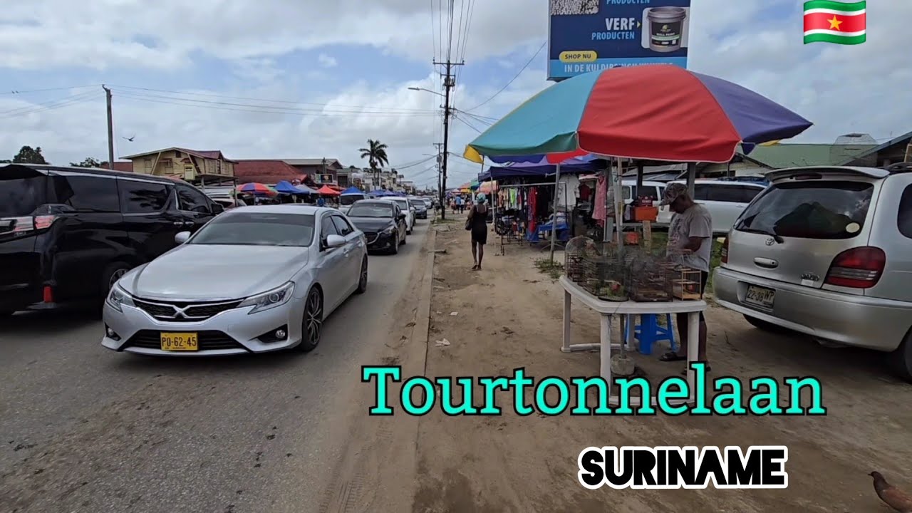 Wandelen over de ZONDAGMARKT  aan de Tourtonnelaan (2)  #suriname 