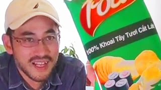 Trying Vietnamese Snacks for the First Time　ベトナムスナック菓子を食べてみた