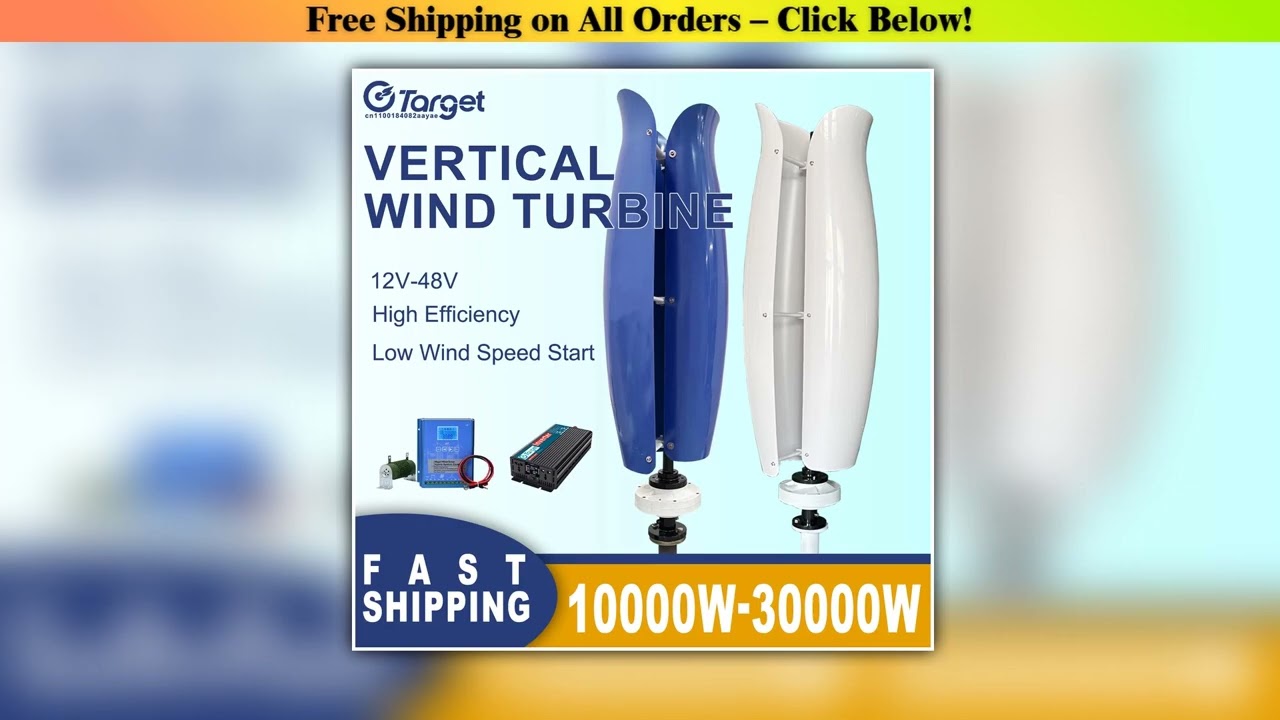 10KW 15KW 20KW Vertical Axis Wind Turbine Generator 12V 24V 48V Free Energy Magnetic Generator Set