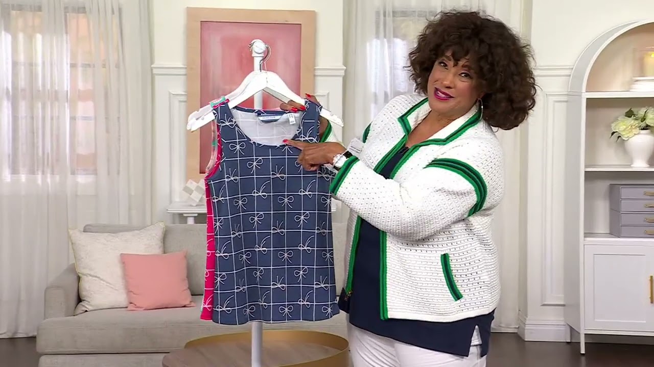 Isaac Mizrahi Live! Yacht Club Choice of Print Cotton Tank Top on QVC