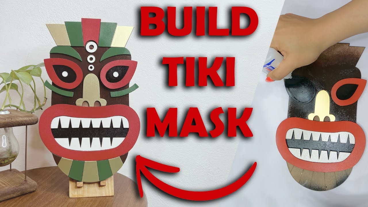 Make hawaiian tiki mask with us-DIY