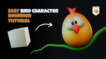 How to Make a Cute Cartoon Bird in Blender | Beginner Tutorial
