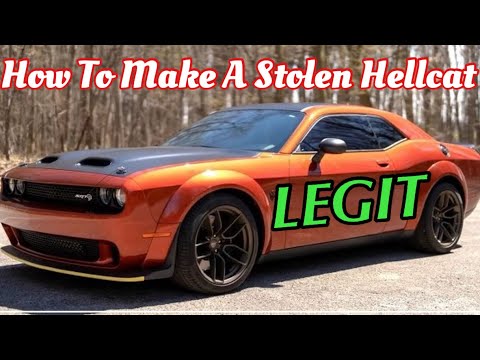 How Easy Stolen Hellcats Are Titled And Registered by VIN Swap How To