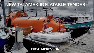 Talamex Highline 230 Air Floor inflatable first impression. Expedition Lifeboat Conversion Ep94 [4K]