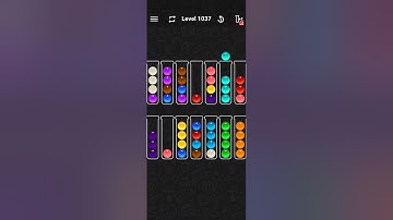 Ball Sort Color Water Puzzle Solution Level 1037