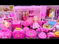 12 Minutes Satisfying with Unboxing Barbie Princess Bed &amp; Wardrobe Collection Toys Review | ASMR