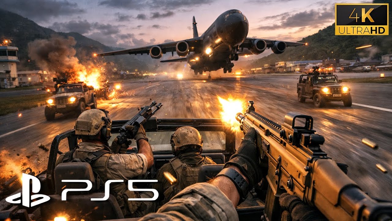 The runway became a battlefield | Ultra Realistic Immersive Graphics Gameplay [4K60FPS] Call Of Duty