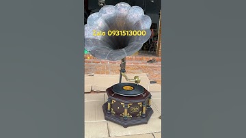 Máy hát loa kèn #đồcổcầnthơ #phongthuy #đồcổ
