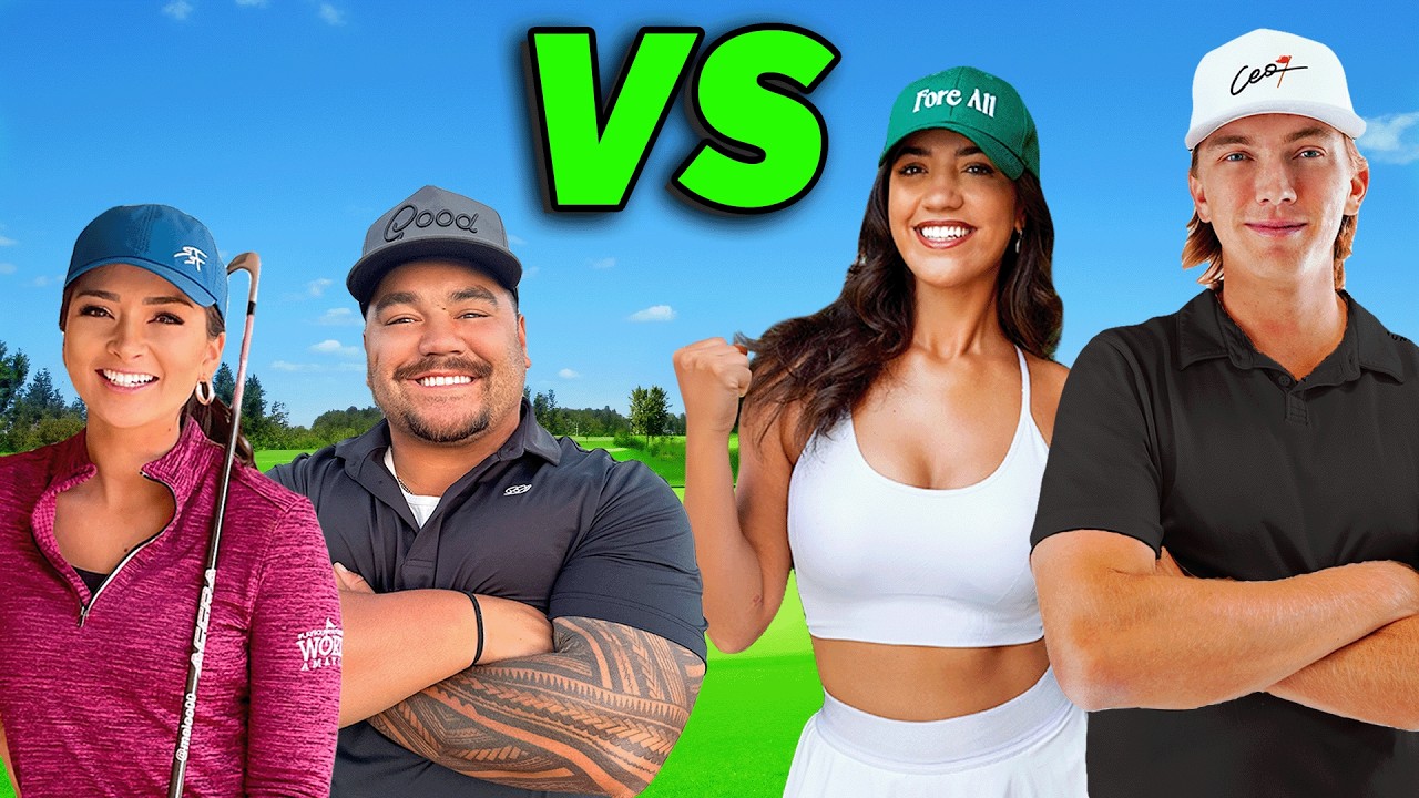 Challenged Malosi & Mei to a Match | Short vs. Tall Golfers