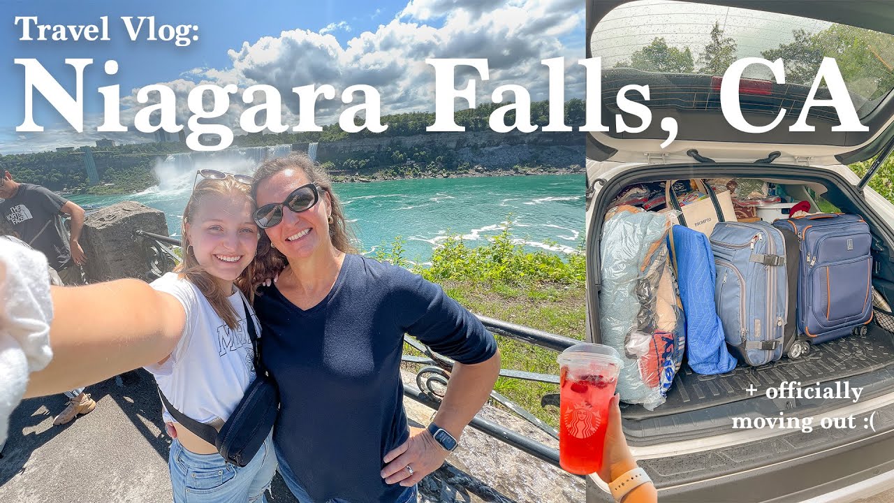 ROAD TRIP TRAVEL VLOG 📦 packing up my apartment, niagara falls, canada | Charlotte Pratt