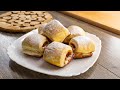 Puff pastry jam rolls recipe