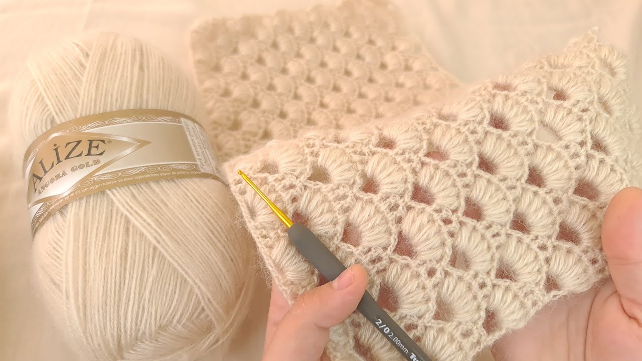 Ördükçe Öresim Geldi Çok Güzel Çok Kolay😍TAM 2 GÜNDE ETOL ŞAL YELEK YAP BİTİR👍SUPER EASY CROCHET