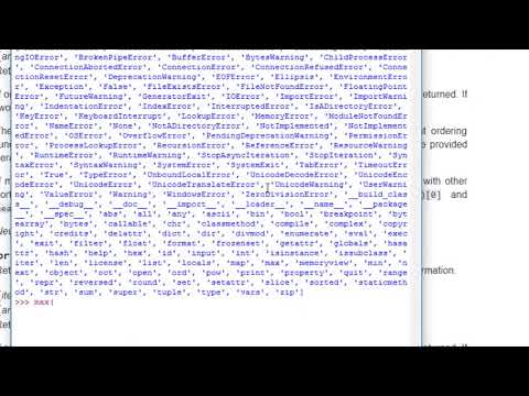 20   python built in functions and built in module