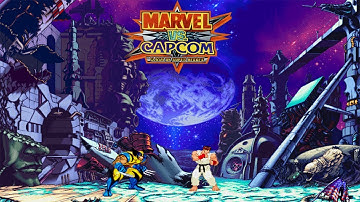 Marvel VS Capcom Wolverine and Ryu Playthrough