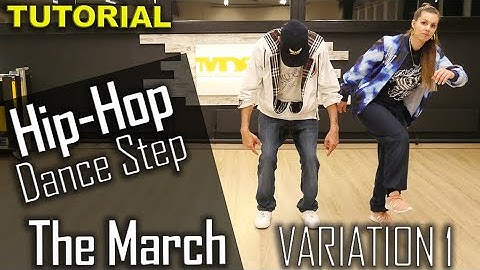 HipHop/Party Basic Dance Step: The March Step - Variation 1 | Beginner Tutorial by MDS Duo, Howto