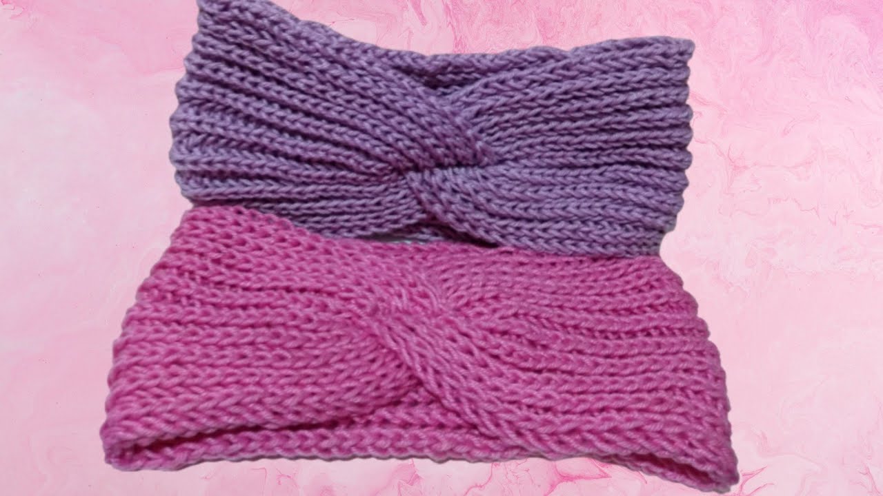 Como fazer uma faixa de cabelo em tricô