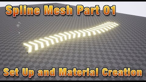 UE5 SplineMesh Tutorial Part01: Setting Up and Creating a Panning Material
