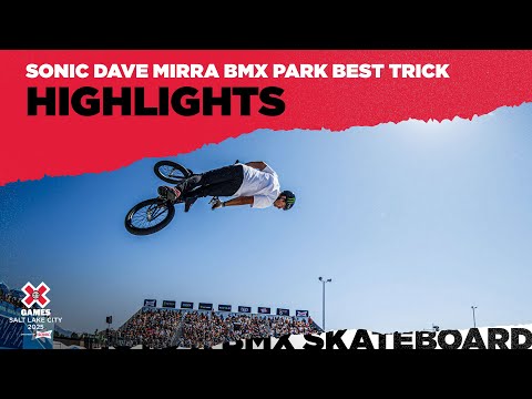 BEST OF SONIC Dave Mirra BMX Park Best Trick | X Games Salt Lake