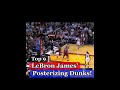 Top 9 LeBron James' Iconic Posterizing Dunks #nba #basketball #lebronjames #posterdunk