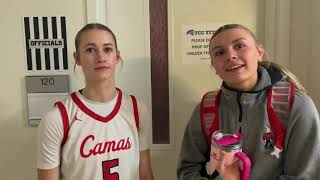 Interview: Camas seniors Parker Mairs and Riley Sanz react to Papermakers’ 4A bi-district title win