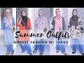 Casual Wear Hijab Outfits With Jeans