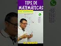 Matemáticas Fácil (WhatsApp +51 964663595) #clasesonline #matematicas #virtual #tips #colegio