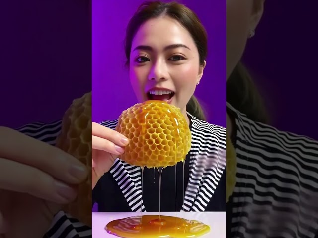 吃了蜂巢asmr