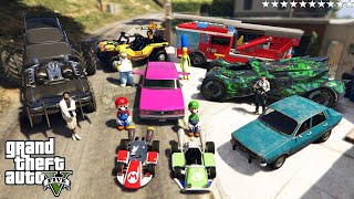 GTA 5  Stealing VIDEO GAME Vehicles with Franklin! (Real Life Cars #51)