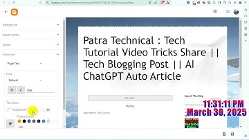 Blogspot Tubes : Blogging Challenge Tutorial Video 01 {Creating Blogspot Website}