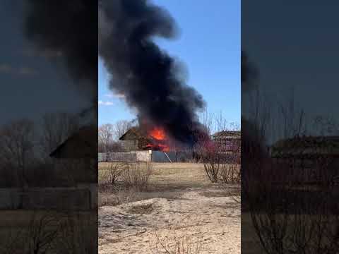 Пожар на ул. Полевой в Гомеле 02.04.2019 (2)