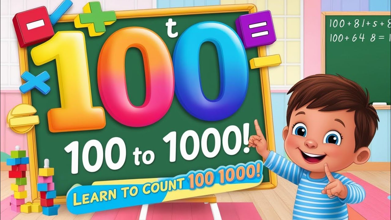 Count From 100 To 1000 Counting Song For Kids Fun Learning Numbers Count from 100 to 1000 counting song for kids fun learning numbers